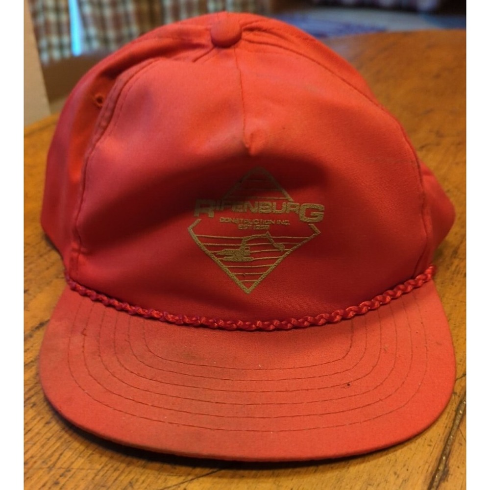 Vintage Snapback Hat Cap Trucker Rifenburg Construction Inc.
